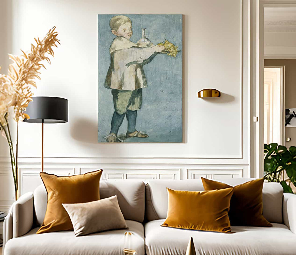 Boy With Fruit By Edouard Manet Fine Art Print
