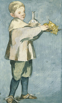 Boy With Fruit By Edouard Manet Fine Art Print