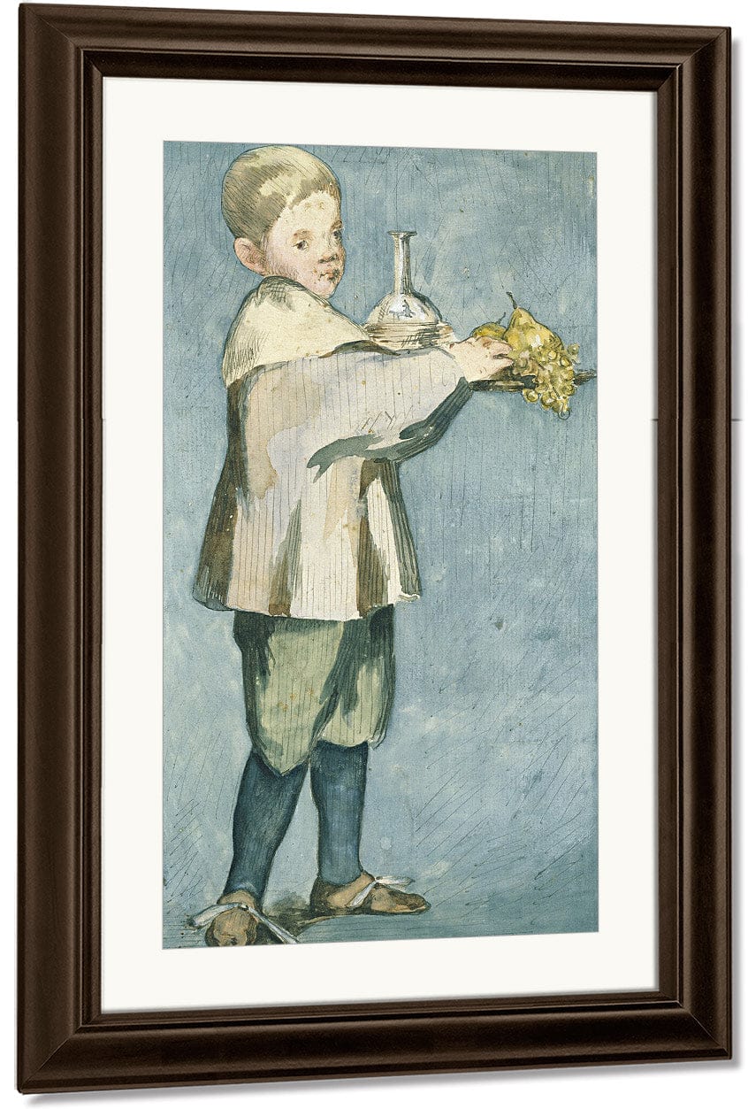 Boy With Fruit By Edouard Manet Fine Art Print