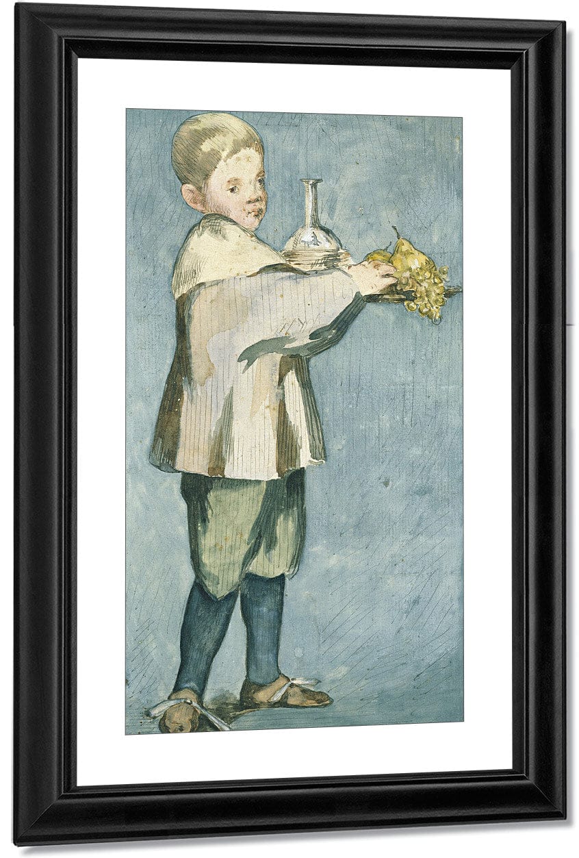 Boy With Fruit By Edouard Manet Fine Art Print