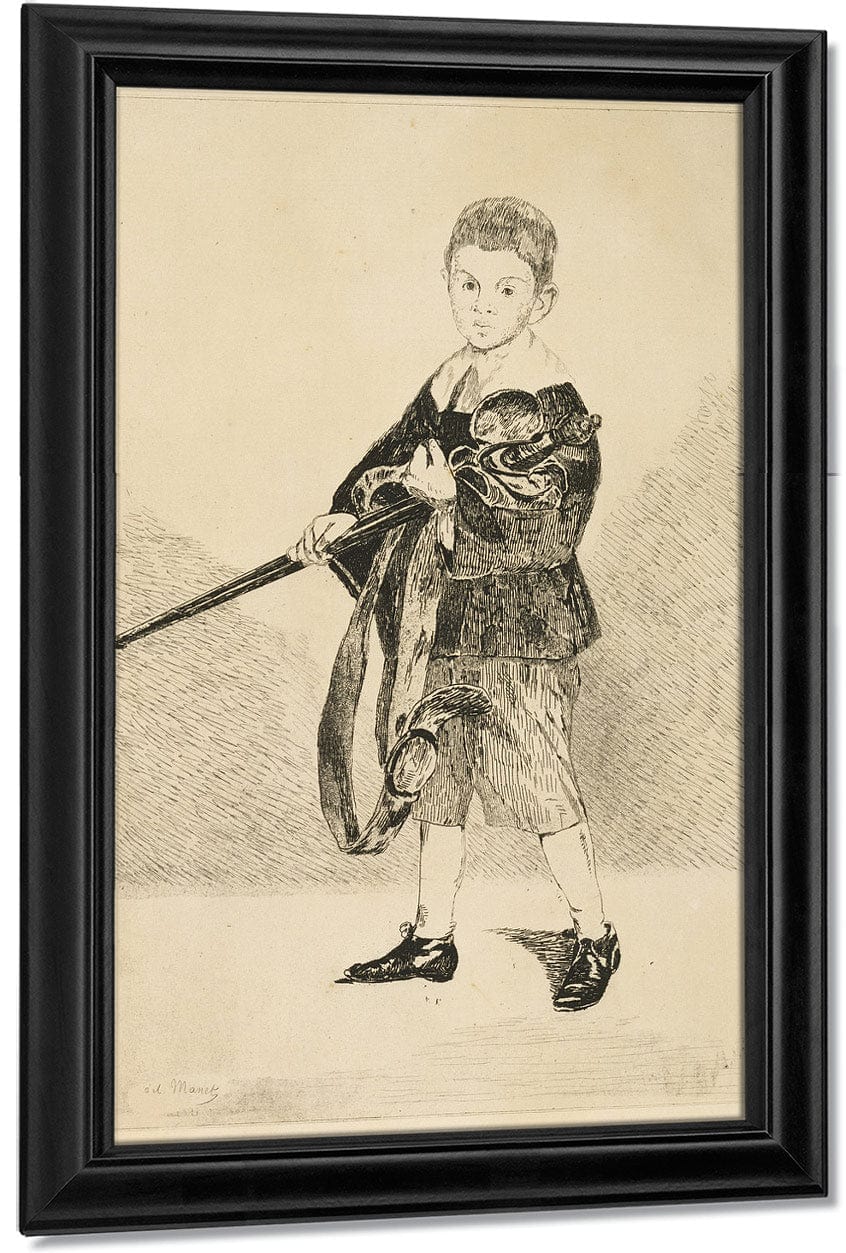 Boy With The Sword By Edouard Manet Fine Art Print