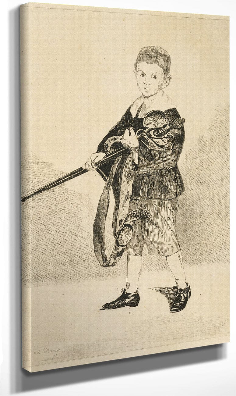 Boy With The Sword By Edouard Manet Fine Art Print