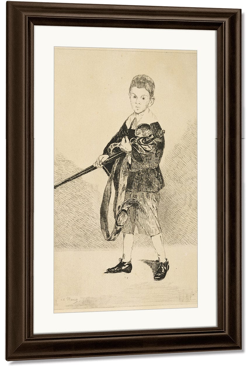 Boy With The Sword By Edouard Manet Fine Art Print