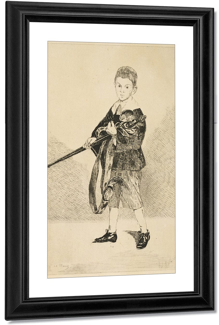 Boy With The Sword By Edouard Manet Fine Art Print