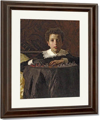 Boy With Toy Soldiers By Antonio Mancini Fine Art Print
