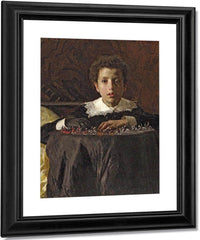 Boy With Toy Soldiers By Antonio Mancini Fine Art Print