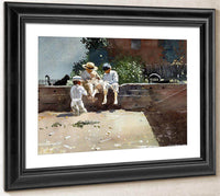 Boys And Kitten By Winslow Homer Fine Art Print