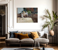 Boys And Kitten By Winslow Homer Fine Art Print