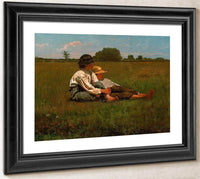 Boys In A Pasture By Winslow Homer Fine Art Print