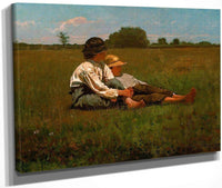 Boys In A Pasture By Winslow Homer Fine Art Print