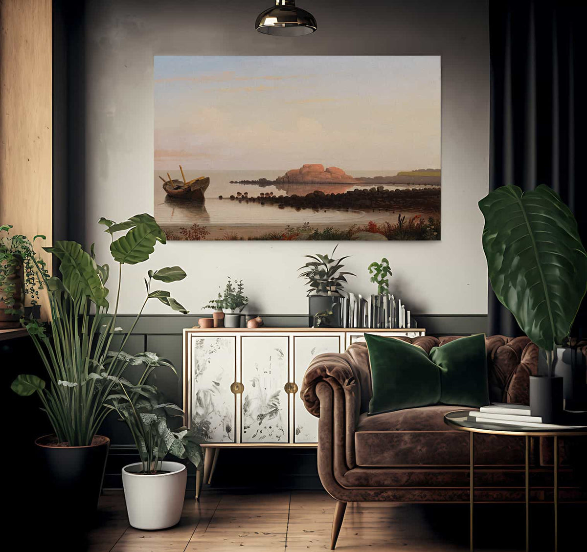 Braces Rock By Fitz Henry Lane Fine Art Print