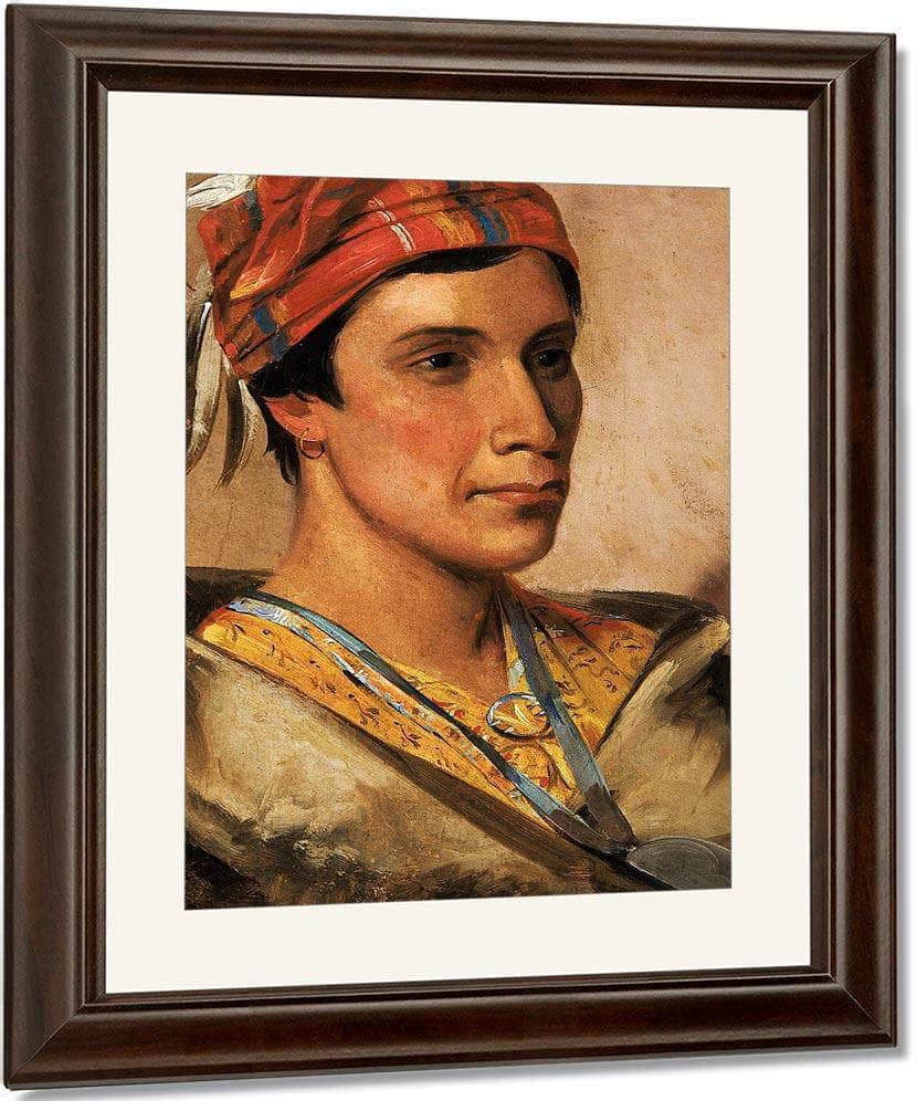 Bread, Chief Of The Tribe By George Catlin Fine Art Print