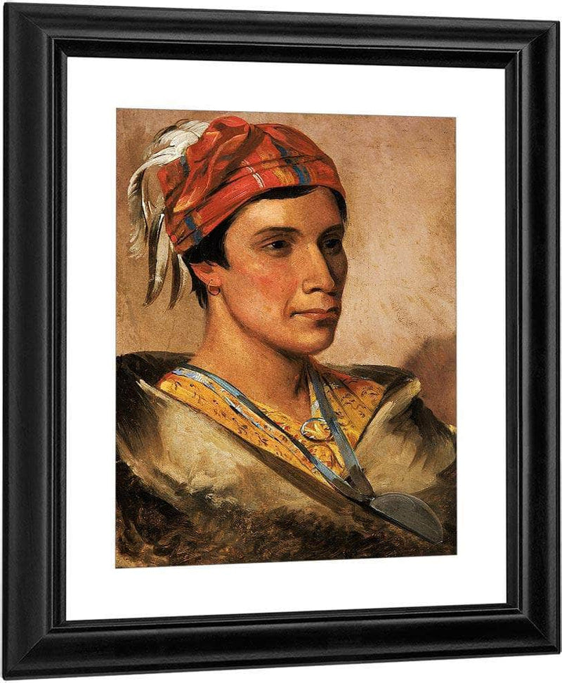 Bread, Chief Of The Tribe By George Catlin Fine Art Print