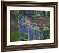 Breakfast In The Garden By Frederick Carl Frieseke Fine Art Print