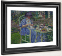 Breakfast In The Garden By Frederick Carl Frieseke Fine Art Print