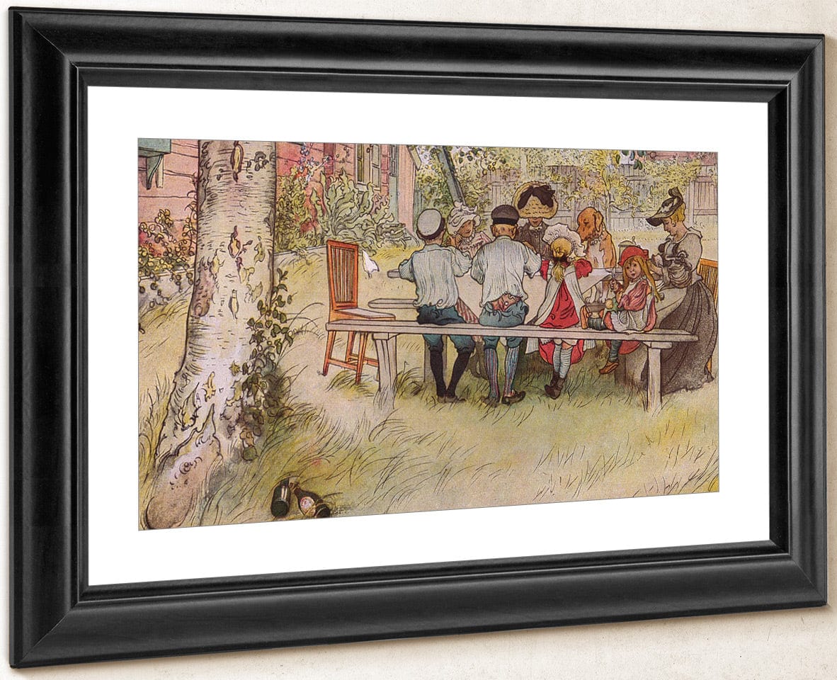 Breakfast Under The Big Birch By Carl Larsson Fine Art Print