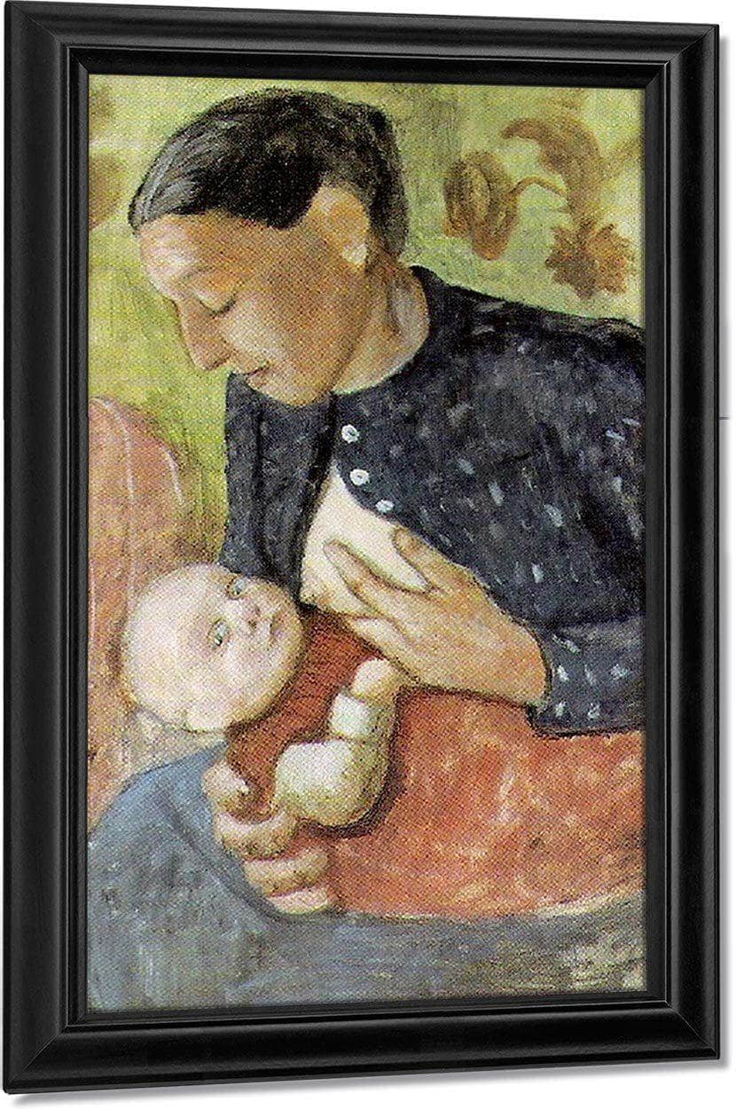 Breast Feeding Mother By Paula Modersohn Becker Fine Art Print