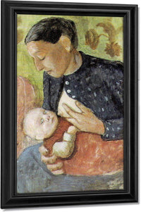 Breast Feeding Mother By Paula Modersohn Becker Fine Art Print