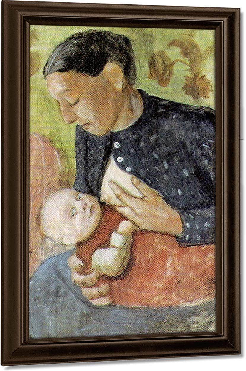 Breast Feeding Mother By Paula Modersohn Becker Fine Art Print