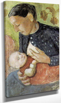 Breast Feeding Mother By Paula Modersohn Becker Fine Art Print