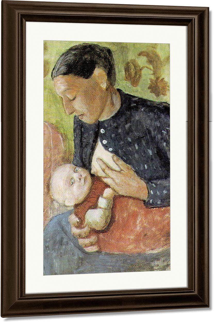 Breast Feeding Mother By Paula Modersohn Becker Fine Art Print