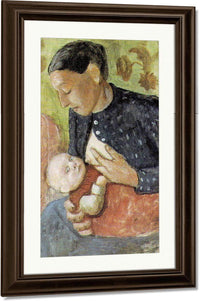 Breast Feeding Mother By Paula Modersohn Becker Fine Art Print