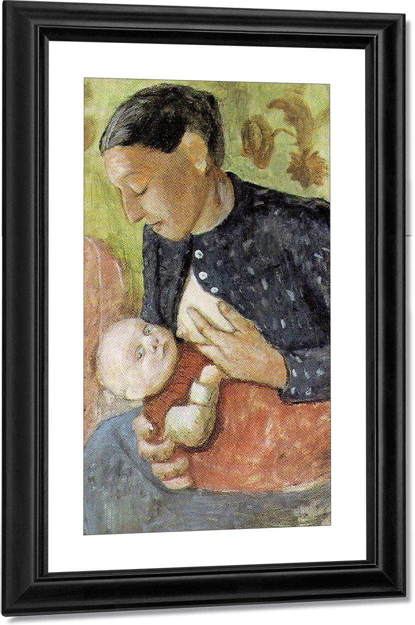 Breast Feeding Mother By Paula Modersohn Becker Fine Art Print