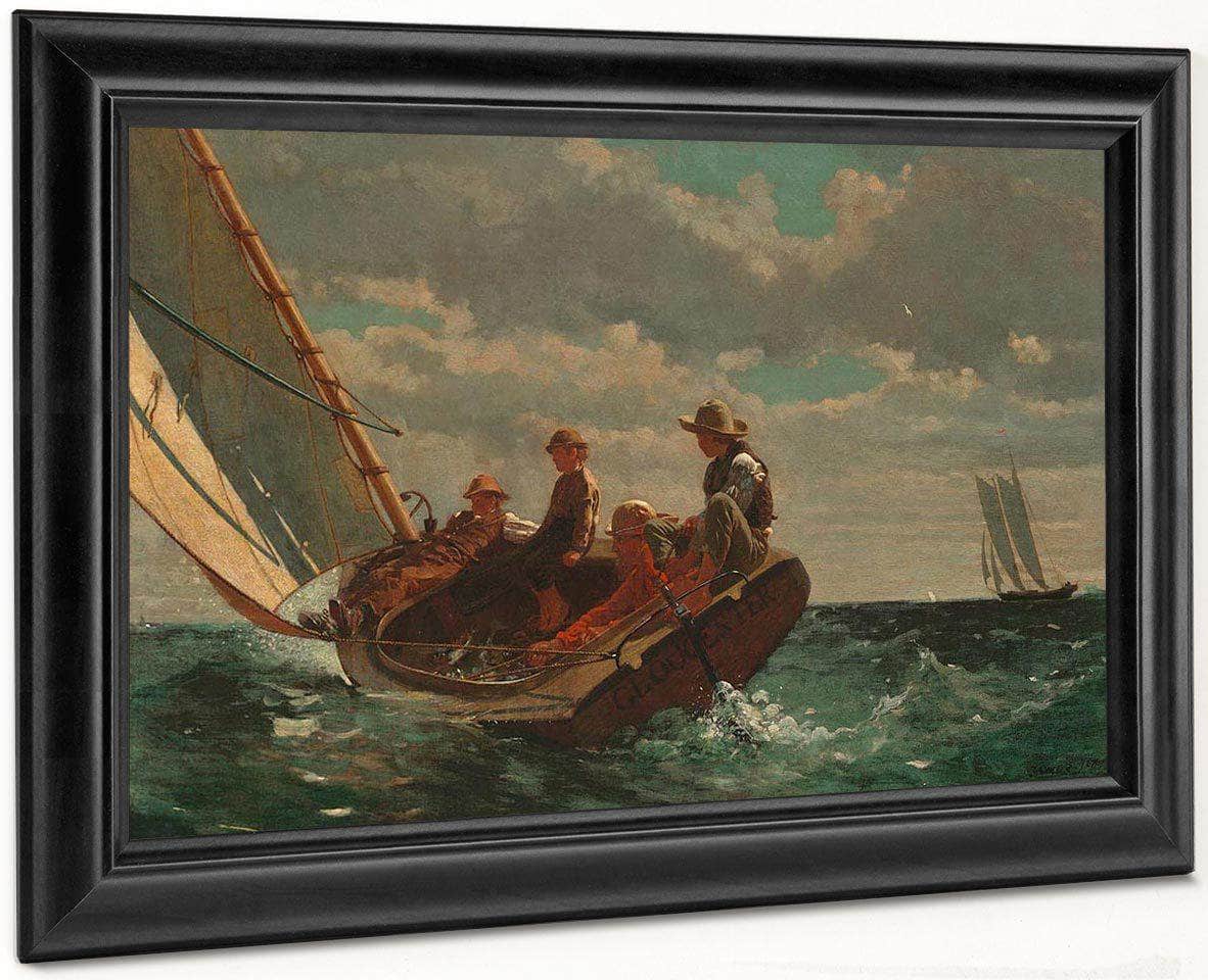 Breezing By Up By (A By Fair By Wind) By Winslow Homer Fine Art Print