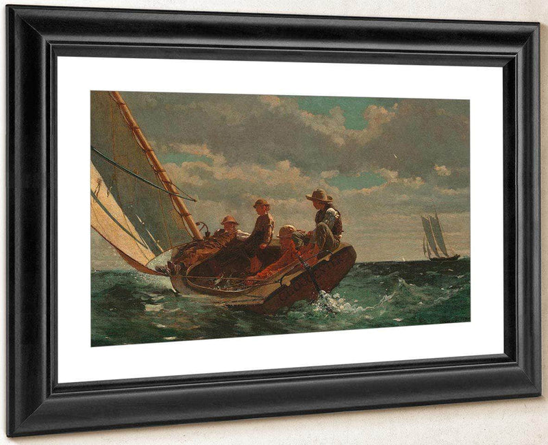 Breezing By Up By (A By Fair By Wind) By Winslow Homer Fine Art Print