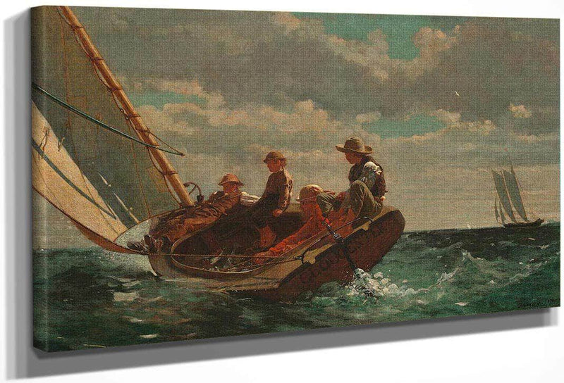 Breezing By Up By (A By Fair By Wind) By Winslow Homer Fine Art Print