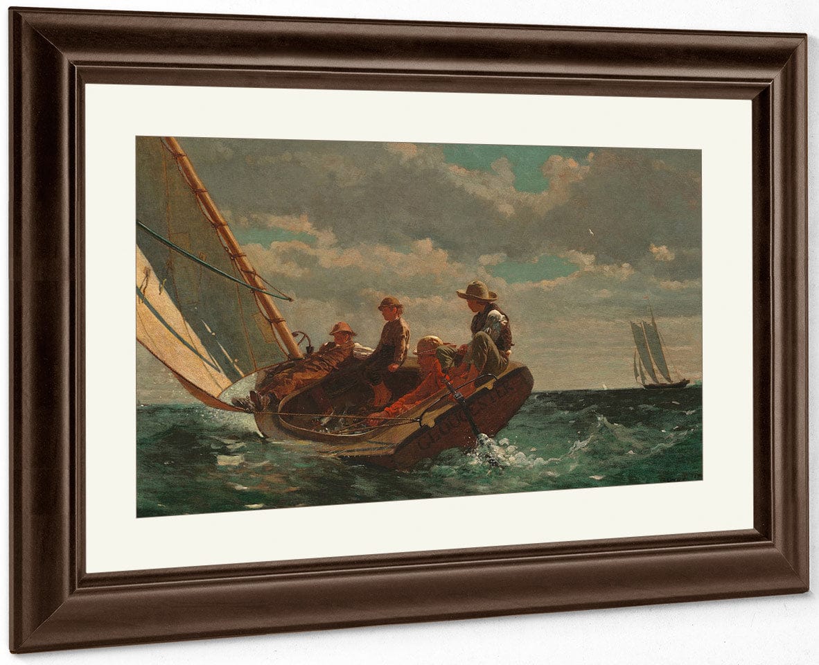 Breezing Up A Fair Wind 1876 By Winslow Homer Fine Art Print