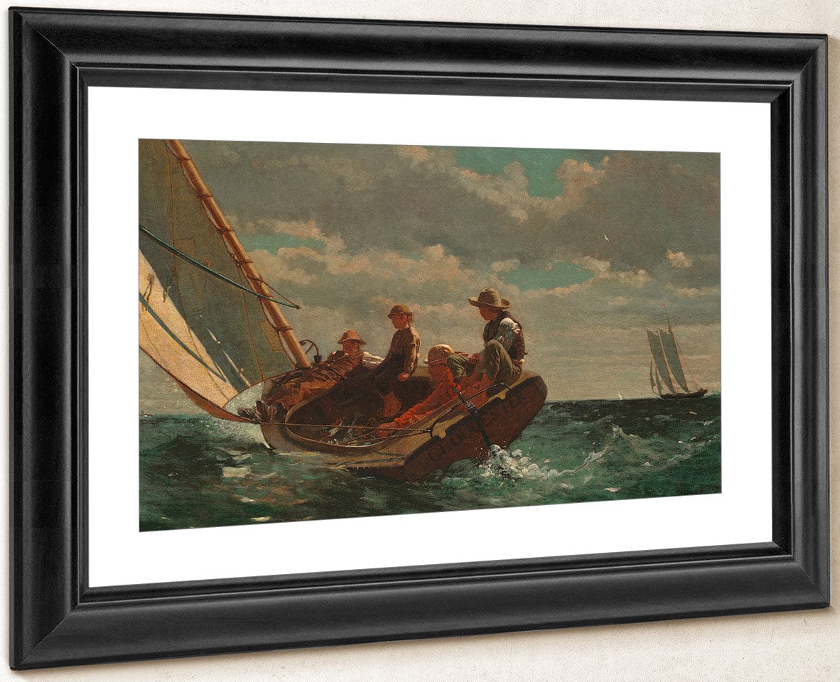 Breezing Up A Fair Wind 1876 By Winslow Homer Fine Art Print