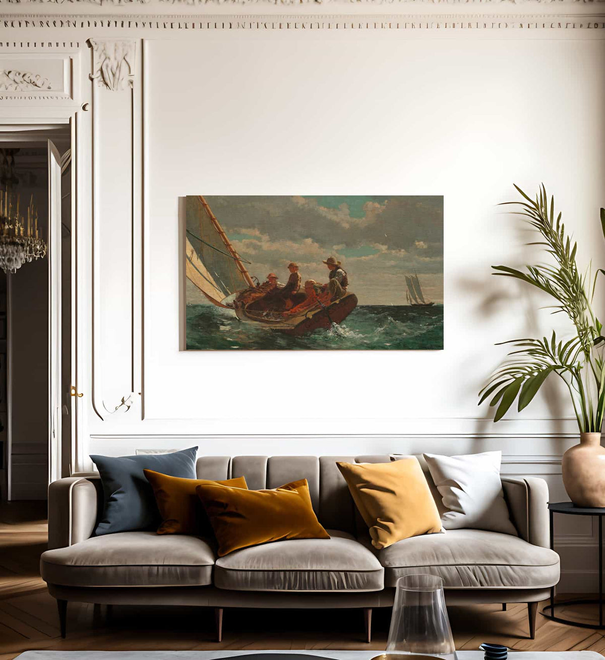 Breezing Up A Fair Wind 1876 By Winslow Homer Fine Art Print