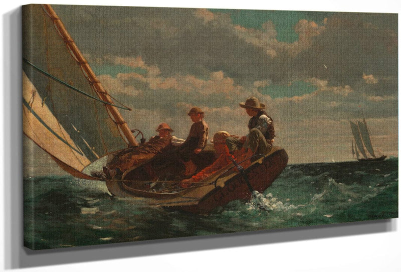 Breezing Up A Fair Wind 1876 By Winslow Homer Fine Art Print