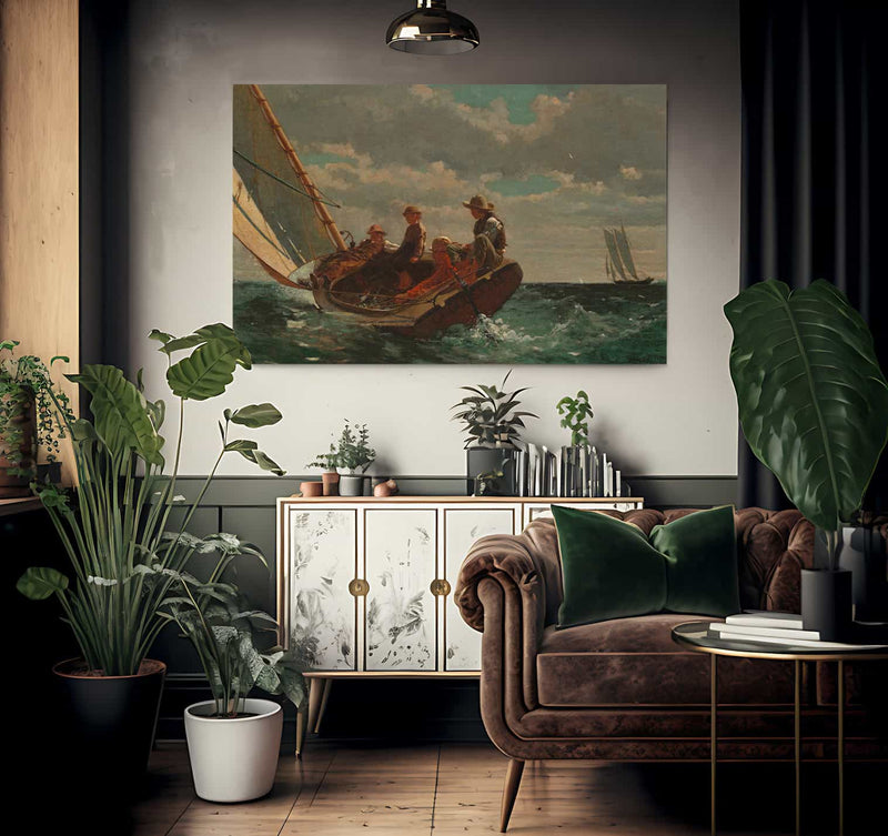 Breezing Up A Fair Wind 1876 By Winslow Homer Fine Art Print