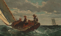 Breezing Up (A Fair Wind) By Winslow Homer Fine Art Print