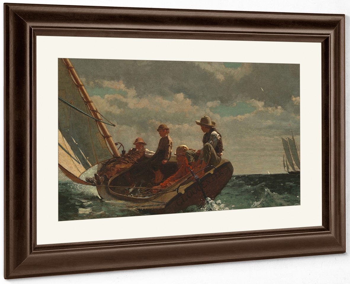 Breezing Up (A Fair Wind) By Winslow Homer Fine Art Print