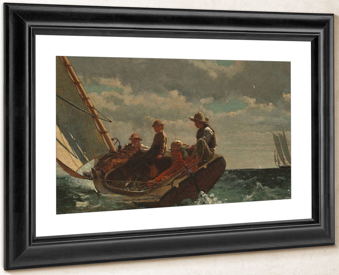 Breezing Up (A Fair Wind) By Winslow Homer Fine Art Print