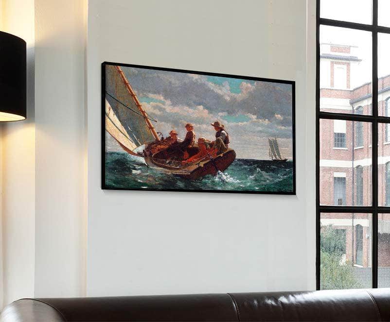 Breezing Up A Fair Wind Painting Winslow Homer Canvas Art Fine Art Print