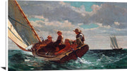 Breezing Up A Fair Wind Painting Winslow Homer Canvas Art Fine Art Print