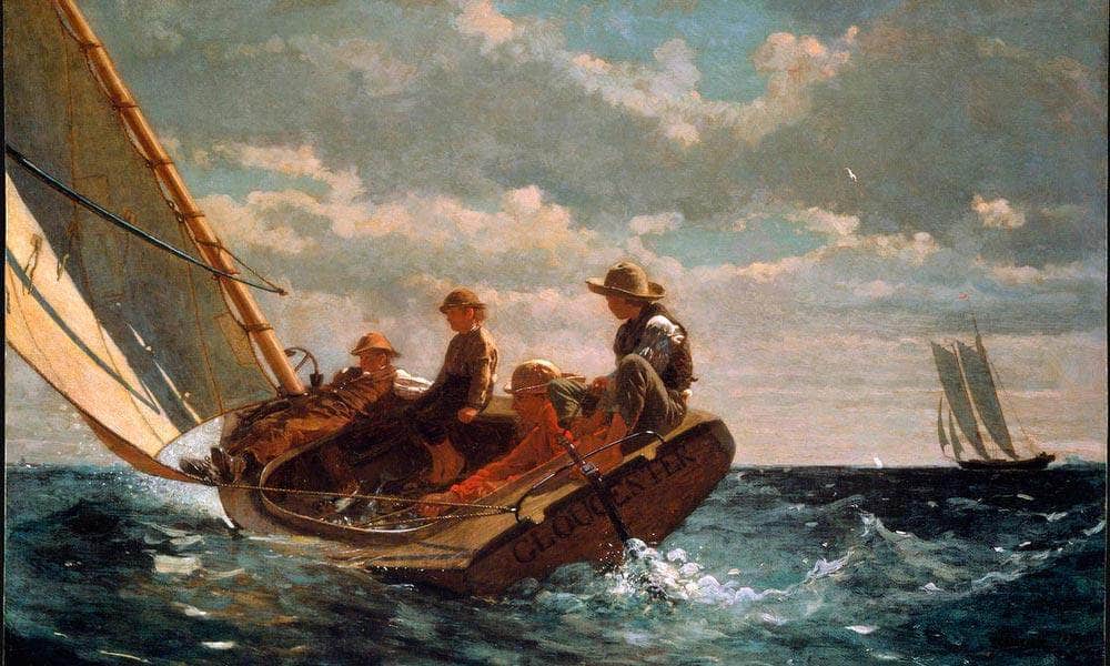 Breezing Up By Winslow Homer Fine Art Print
