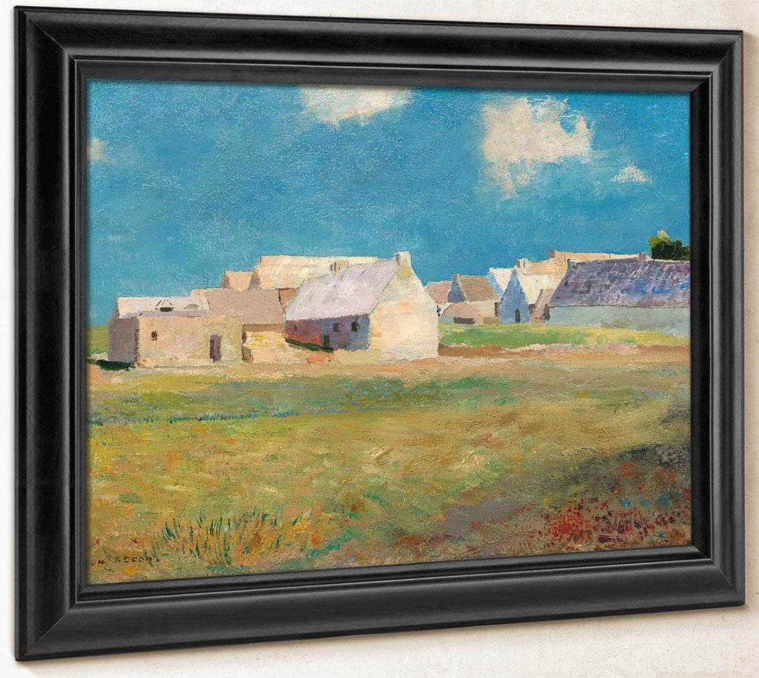 Breton Village By Odilon Redon Fine Art Print