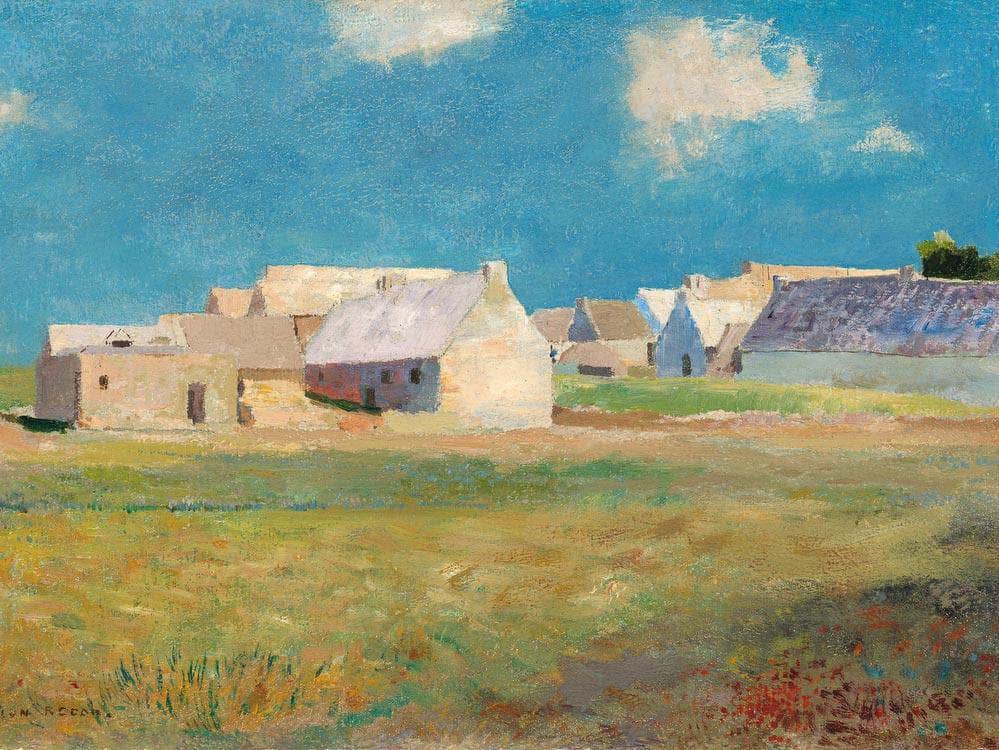 Breton Village By Odilon Redon Fine Art Print