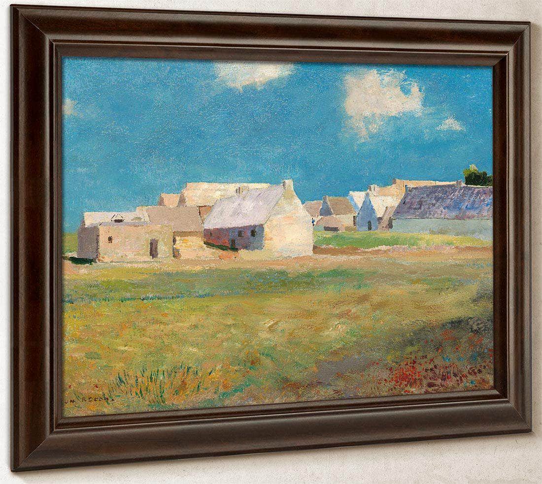 Breton Village By Odilon Redon Fine Art Print