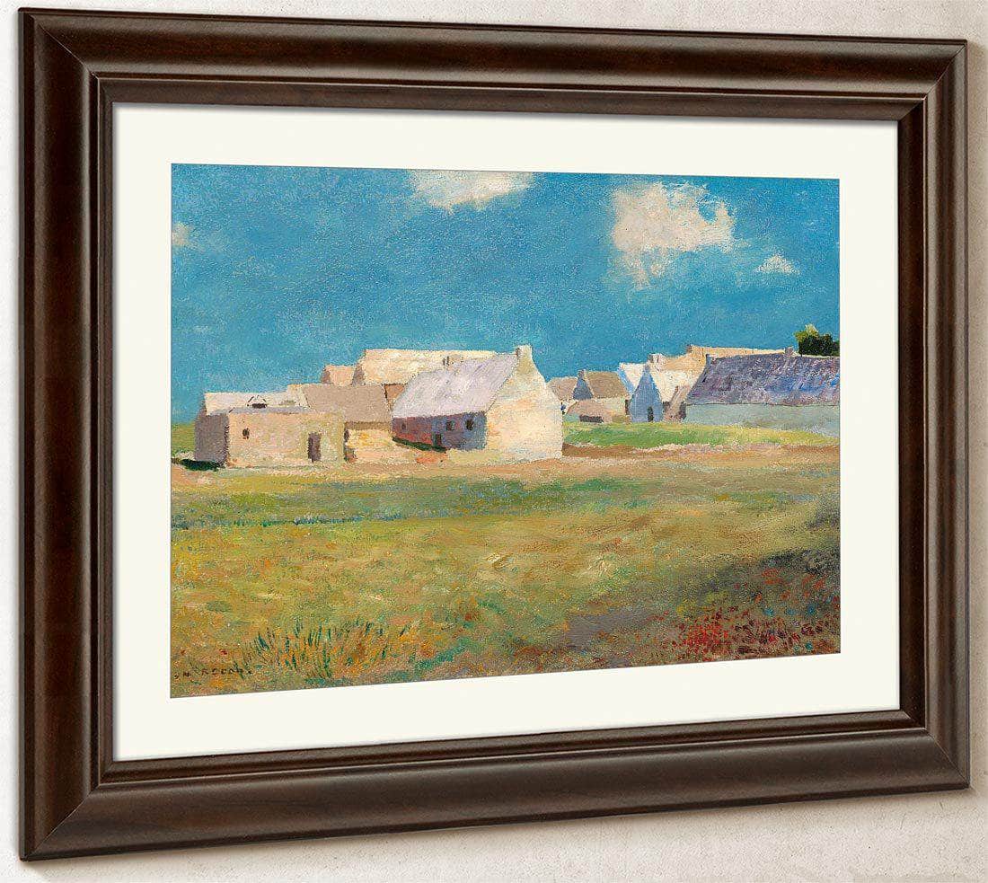 Breton Village By Odilon Redon Fine Art Print