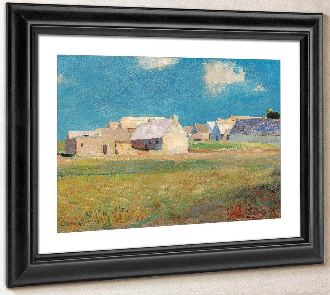 Breton Village By Odilon Redon Fine Art Print