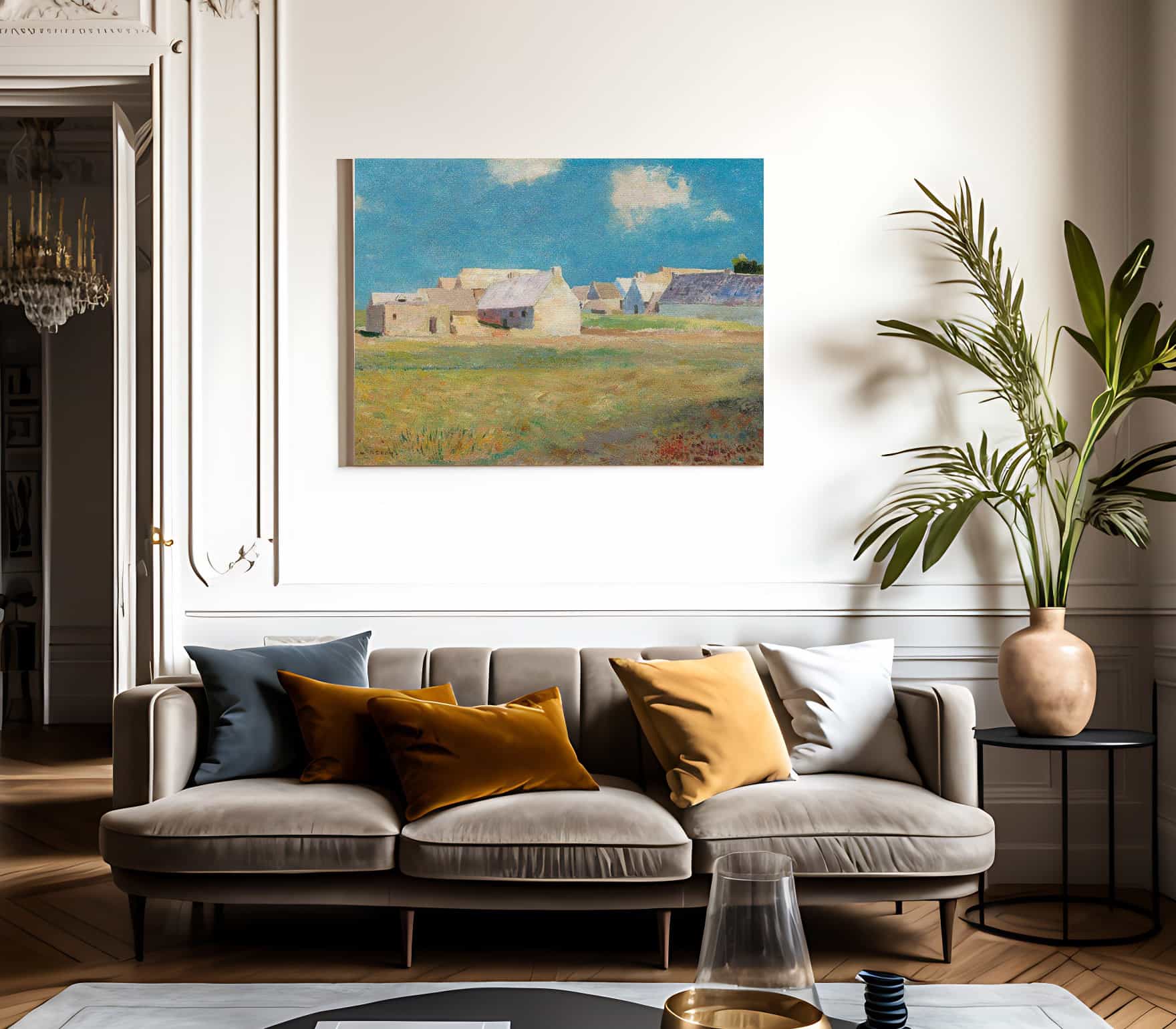 Breton Village By Odilon Redon Fine Art Print