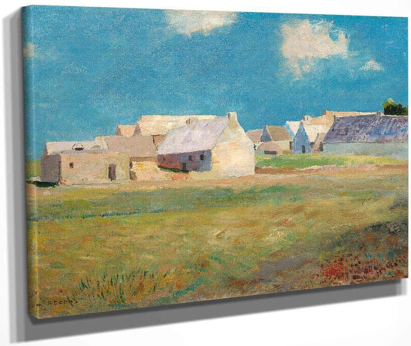 Breton Village By Odilon Redon Fine Art Print