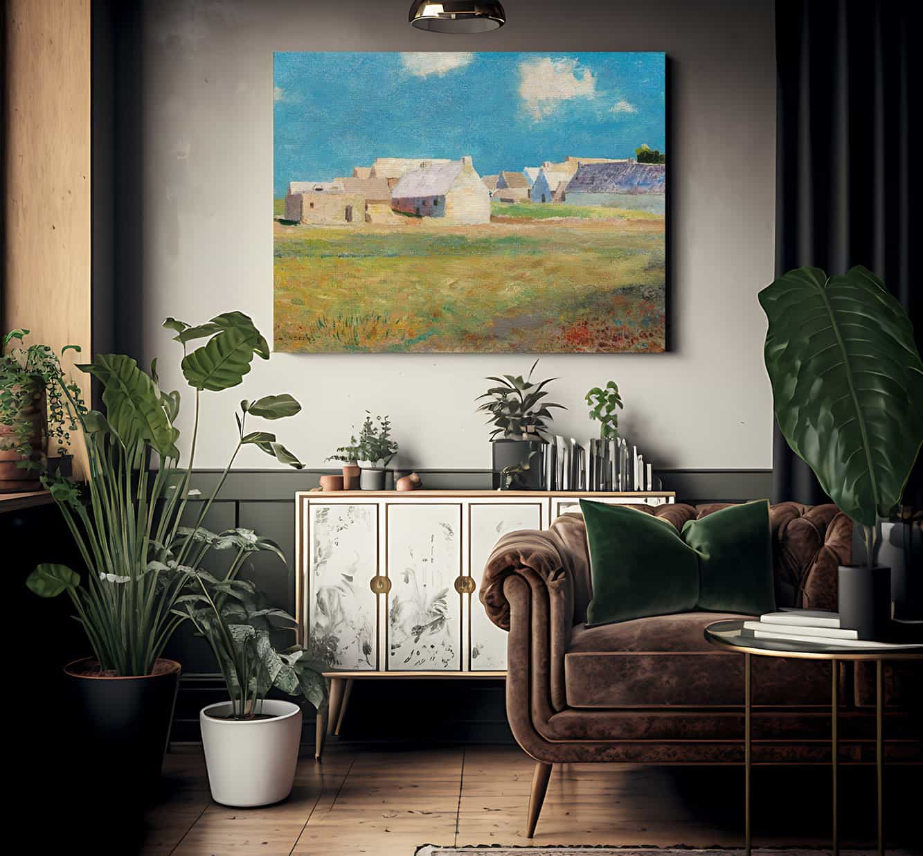 Breton Village By Odilon Redon Fine Art Print