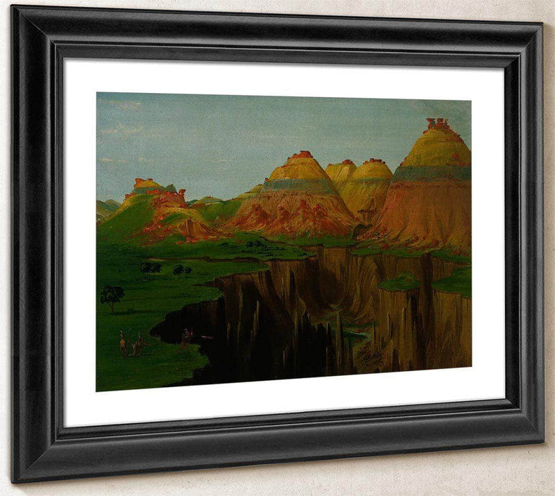 Brick Kilns, Clay Bluffs 1900 Miles Above St. Louis By George Catlin Fine Art Print